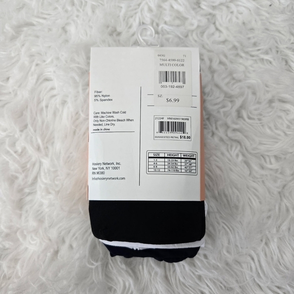 The It Girls Footed Tights. 3 packs bundle. Three pairs per pack. Colors: Black, - Picture 4 of 7